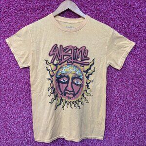 Sublime 40 Oz to Freedom Monochrome yellow Rock Tee size small